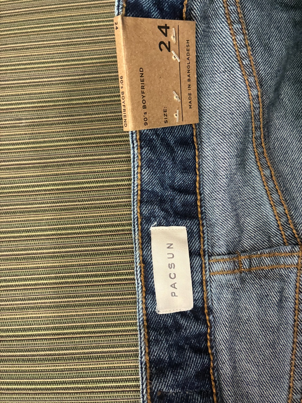 PacSun Light Blue Relaxed Boyfriend Jeans Julieta 90s 24 relaxed leg NWT - Picture 5 of 10